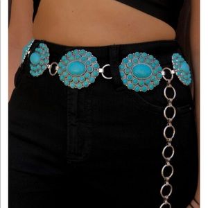 Western concho chain belt.